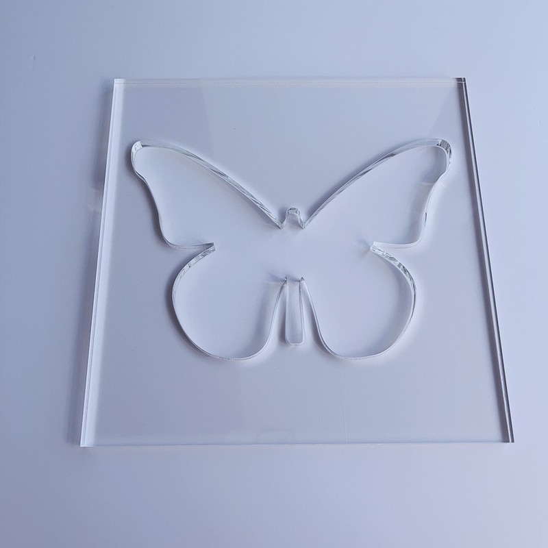 Butterfly Router Template, Clear Acrylic Template, Woodworking Router Template