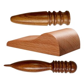 Generic Wood Leather Burnishing Tool Wood Strap Bending Burnishing Leather Craft Leather Edge Burnisher Tool
