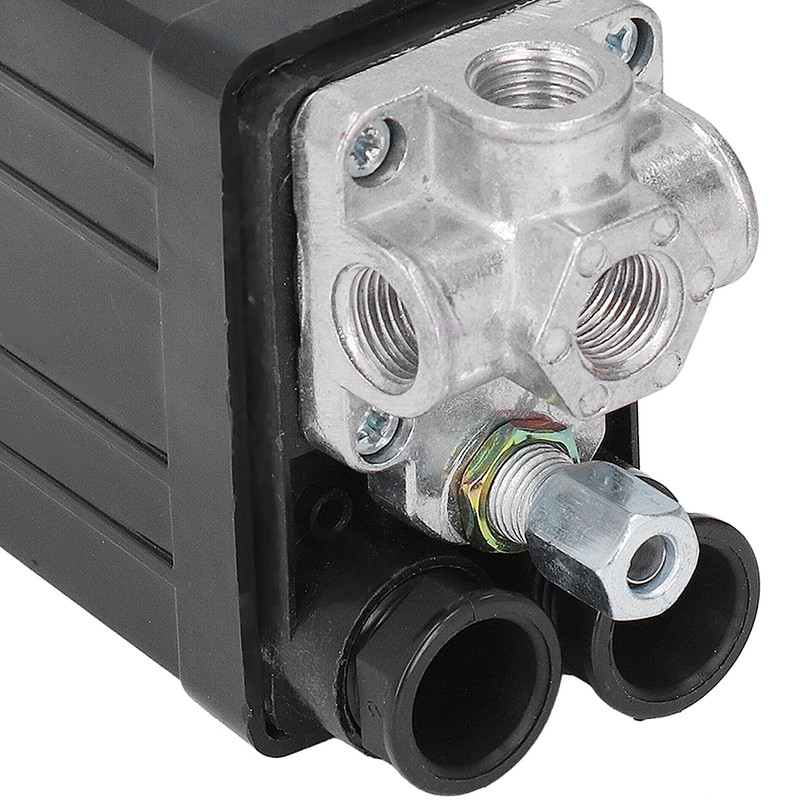 Air Compressor Pressure Switch Automatic Valve 4 Holes 90‑125PSI Accessory
