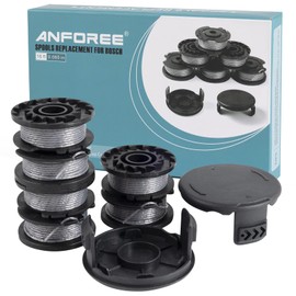 Strimmer Spool Replacement for Bosch, 8Pcs String Trimmer Spool Compatible with Bosch Cordless Grass Trimmer Art 23 SL and Art 26 SL 16ft 0.065"