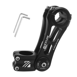 BUCKLOS Adjustable Bike Stem MTB 25.4mm 31.8mm 90/110/130/145mm 80 Degree Bike Stem Riser for Angle Adjustment, Bicycle Handlebar Extension for Commuter Bikes, E-Bike, Mountain, Road Bicycles