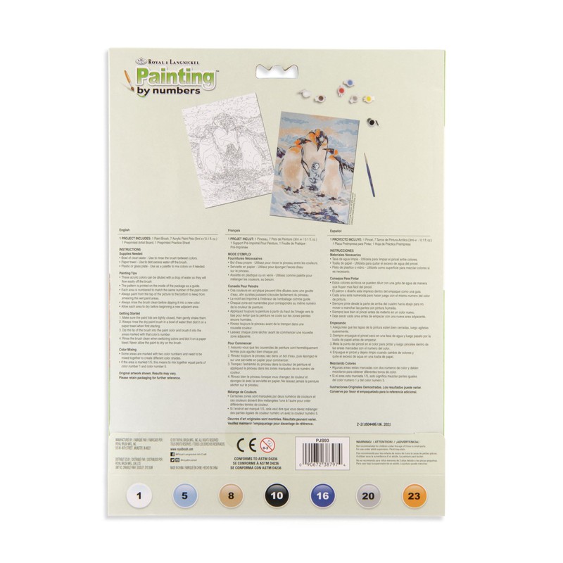 Royal Junior Paint by Number Penguins