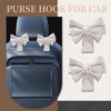 TELAIN 2-pack boot organiser, car hooks cute bow headrest hanger