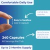 Magnesium Glycinate Capsules, 240 Capsules, 2000mg, UK Made