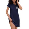 Bresdk Nighties for Women Cotton Nightdress Sleep Tee Short Sleeve