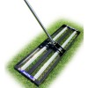 Jouzya Updated Lawn Leveling Rake with Aluminum Rollers, Stainless Steel