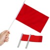 Anley Red Mini Flag 12 Pack - Hand Held Small
