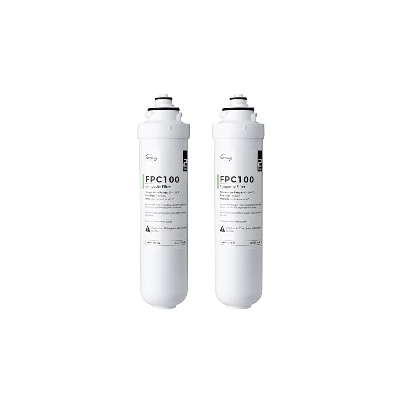 iSpring FPC100X2 Replacement Filter for RCD100 Countertop Reverse Osmosis System,