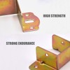 4pcs Bed Hinge,Bed Corner Metal Bracket,Furniture Fixed Bed Hardware Accessories,Thick