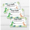 50 Dinosaur Diaper Raffle Tickets Diaper Raffle Ticket Lottery Insert