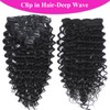 Curly Clip in Hair Extensions Real Human Hair 20inch 120g