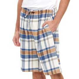 Andrew Scott Men's Cotton Flannel Soft Woven Lounge PJ Shorts | Drawstring & Pockets | Multi Packs