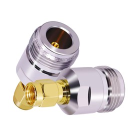 CNARIO N Type Female to SMA Male Coaxial Adapter SMA to N Coax Connector Antenna Adapter RF Coaxial CB Radio Antenna Converter for WiFi Antenna Broadcast Radio 2PCS