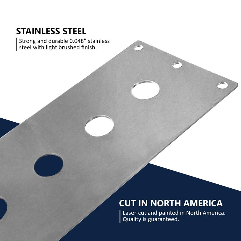 MGI SpeedWare 4 Gang Metal Toggle Switch Panel, Safety Flip