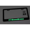 Gearhead Frames Glowing Grimm Speed Black Metal License Plate Frame