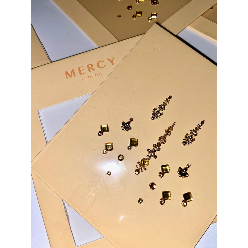 Gigi Gold Bindi ✮ Crystal Indian Bindi Face Jewels Gold