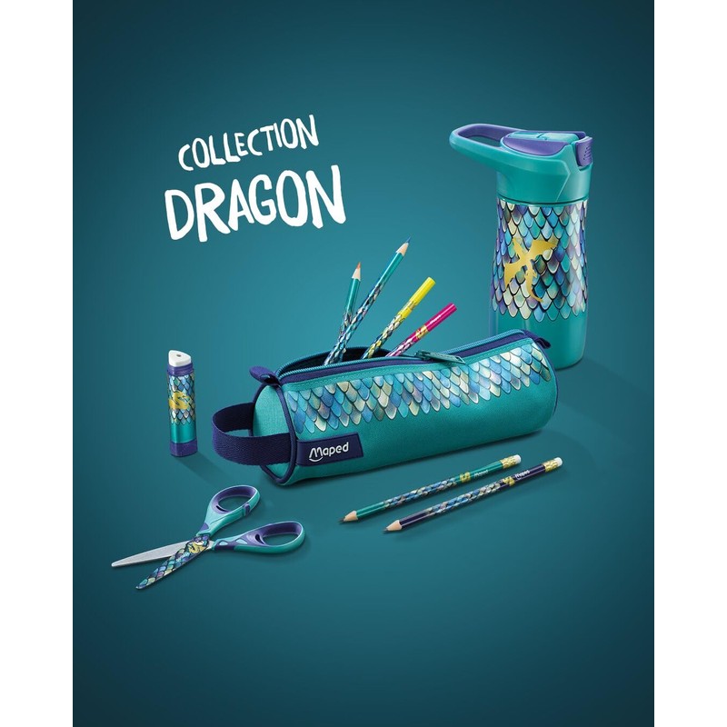 Maped Dragon - Forbici da scuola da 13 cm, forbici