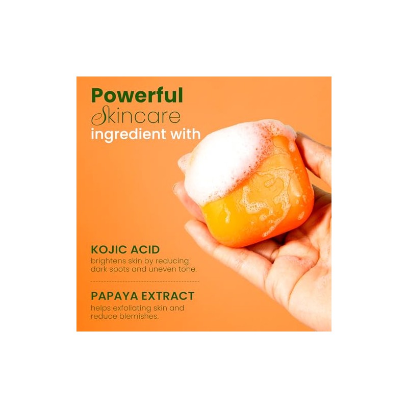 Koji White - Jabón Aclarante con Ácido Kójico y Papaya,