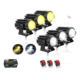 Automotriz Motocicleta Luces Led 20w Alta / Baja 2400 Lúmene