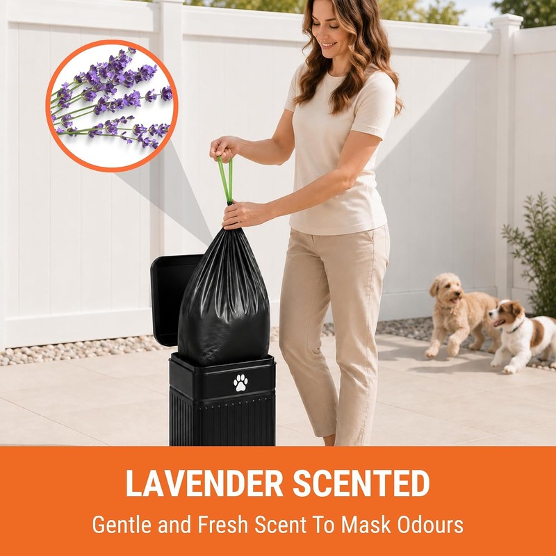 Pupzle 1.3 Gal Dog Poop Bin Liners, Trash Can Liners,