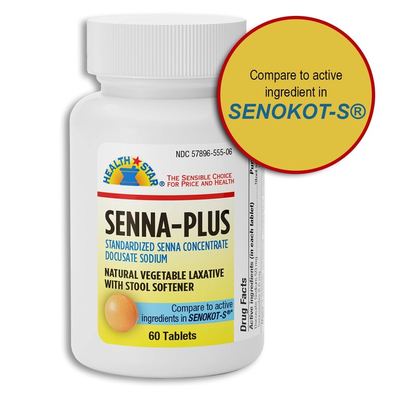 GeriCare Senna Plus Laxative Tablets, 50 mg / 8.6 mg