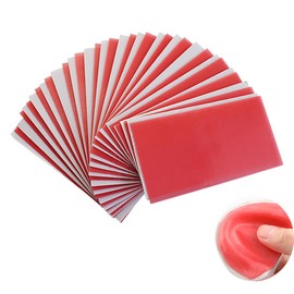 HOYIKI Dental Base Plate Wax 20pcs- Molding Casting Wax Sheet Denture Material Red/Pink Utility Wax Sheets for Dentist or Jewelry Lab Dentist Auxiliary Material (1.3mm)