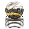 Nipichsha Coasters for Drinks, Set of 6 Cute Absorbent Ceramic
