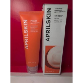 APRILSKIN Carrotene Clarifying Foam Facial Cleanser Sealed 4.05 oz / 120 ml
