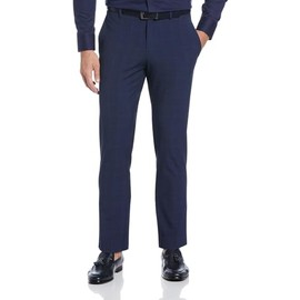 Perry Ellis Men's Portfolio Modern Fit Stretch Resolution Dress Pant, Navy, 40W x 30L