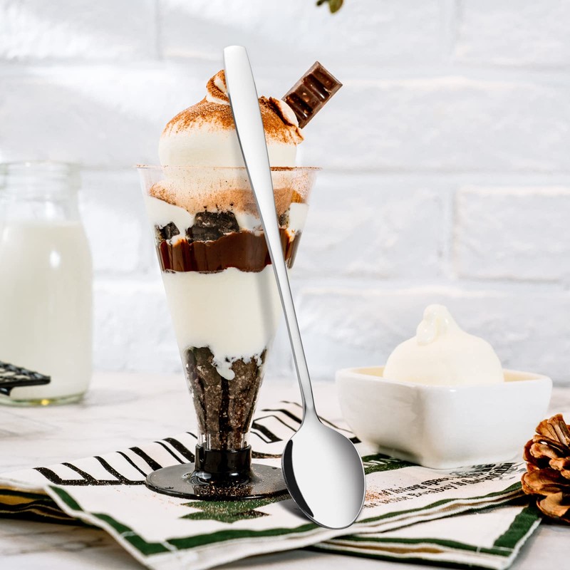 Callyne 12-Piece Stainless Steel Mixing Sundae Spoons