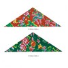 Punk Ethnic Style Rock Badminton Headband Northeastern Flower Triangle Scarf Size/Green 15ea