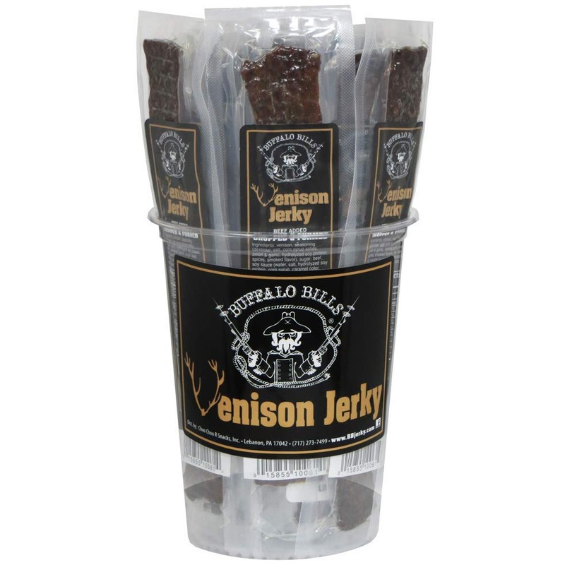 Buffalo Bills Individually Wrapped Venison Jerky 7" Strips (25 venison