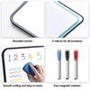 Lemical Double-Sided Magnetic White Board 2 Pack Dry Erase Paddles
