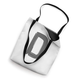 Creative Bold Dark Grey Letter D - Alphabet - Marker Design Tote Bag