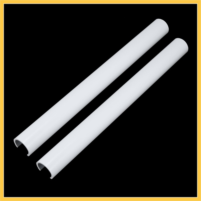 REPAIROCK 2pcs Grille Insert Trims Stripes Plastic for Auto White