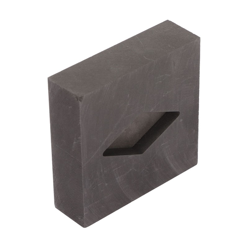 Graphite Crucible Rhombus Shape Metal Refining Scrap Melting Ingot 50