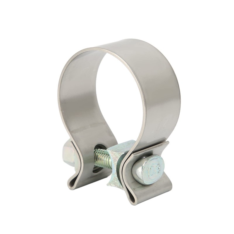 Exhaust Pipe Clamp, Universal Exhaust Band Seal Clamps Rustproof Muffler