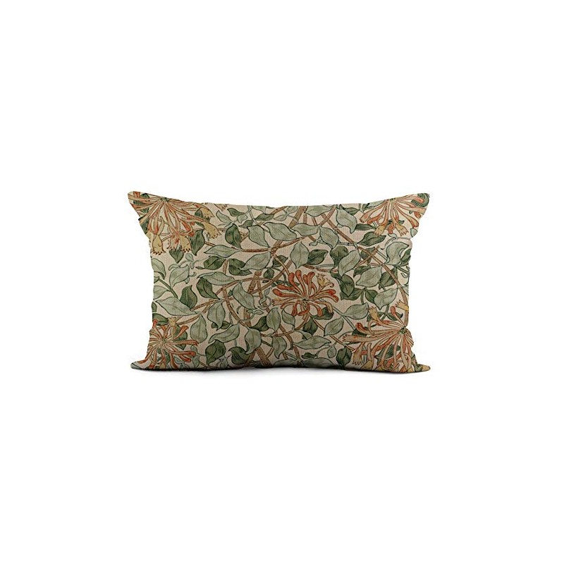 HODKHNO Throw Pillow Cover 12x20 Inch Fine Honeysuckle Ii Morris