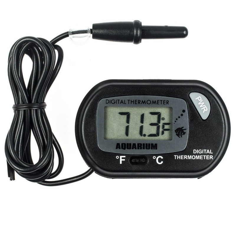 Zacro LCD Thermometer to Water Digital for Terrarium, Aquarium and