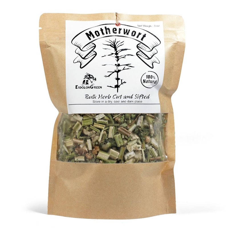 EidolonGreen [China Medicinal Herb] Motherwort (Leonurus cardiaca/Leonurus Japonicus/Yimucao/益母草/익모초) Dried Bulk
