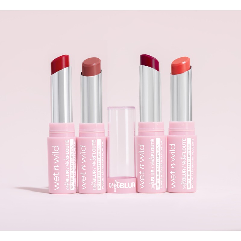 Wet n Wild Cloud Pout Soft Blur Matte Lipstick, Matte