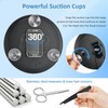 saiggnyy 6" 30X Magnifying Mirror with Light Suction Cup,Led Close