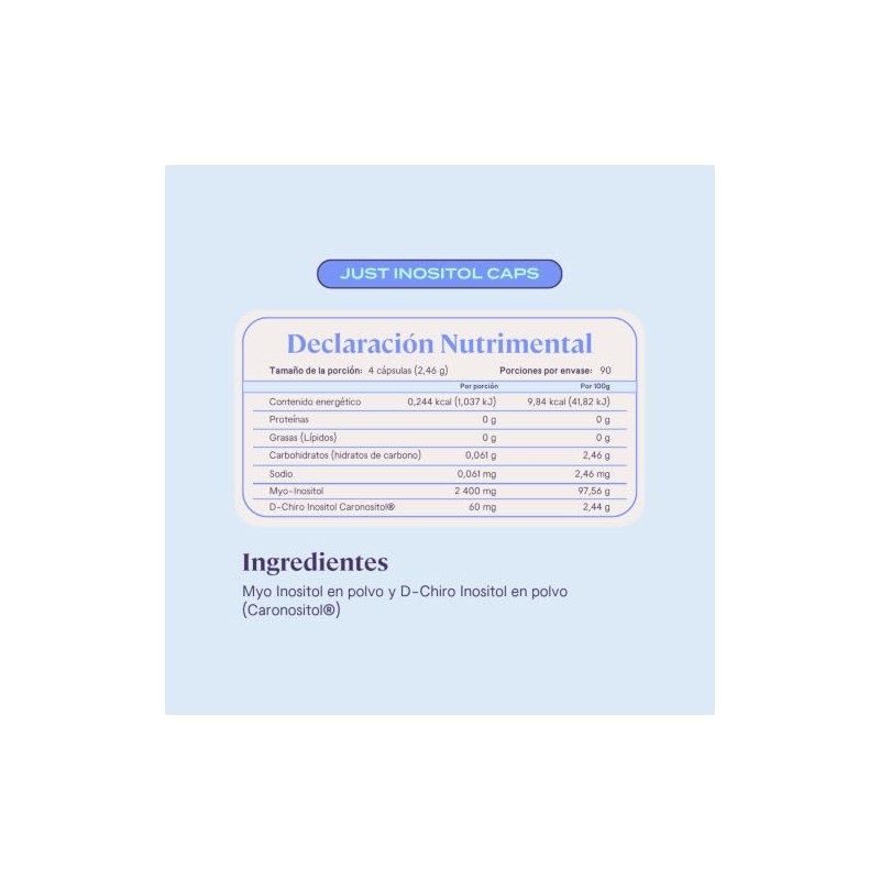 B-FIT Just Inositol - Myo y D-Chiro Inositol 40:1