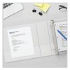 Economy D-Ring Vinyl View Binder, 2-Inch Capacity, White