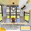 RV Interior 12v LED Pendant Light with Replace Bulb for