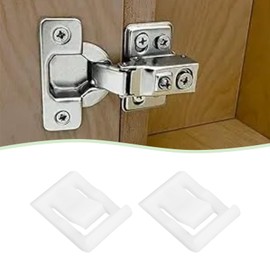 YINETTECH Pack of 10 90 Degree Angle Restriction Hinge Clips for Soft Close Cabinet Door Hinges Angle Reduction Clip for Kitchen Cabinets Door Restraint Clip Plastic 8.8 x 3.6 x 13 mm