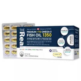 The Real Premium RTG RTG Omega Fish Oil 1350 1350mg x 180 capsules / 더리얼 프리미엄 알티지RTG 오메가 피쉬오일 1350 1350mg x 180캡슐