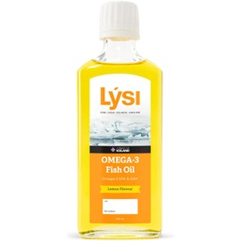 LÝSI Omega 3 Aceite de Pescado 240 ml con Omega-3 y EPA DHA, Sabor Limón Mezcla de diferentes pescados, para toda la familia y embarazadas, sin gluten y azúcar