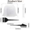 Heclia Self-Punching Silicone Highlight Cap for Hair 4pcs Silicone Professional
