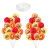 28 PCS Fire Balloons, Comes with 1 PC White Ribbon,
